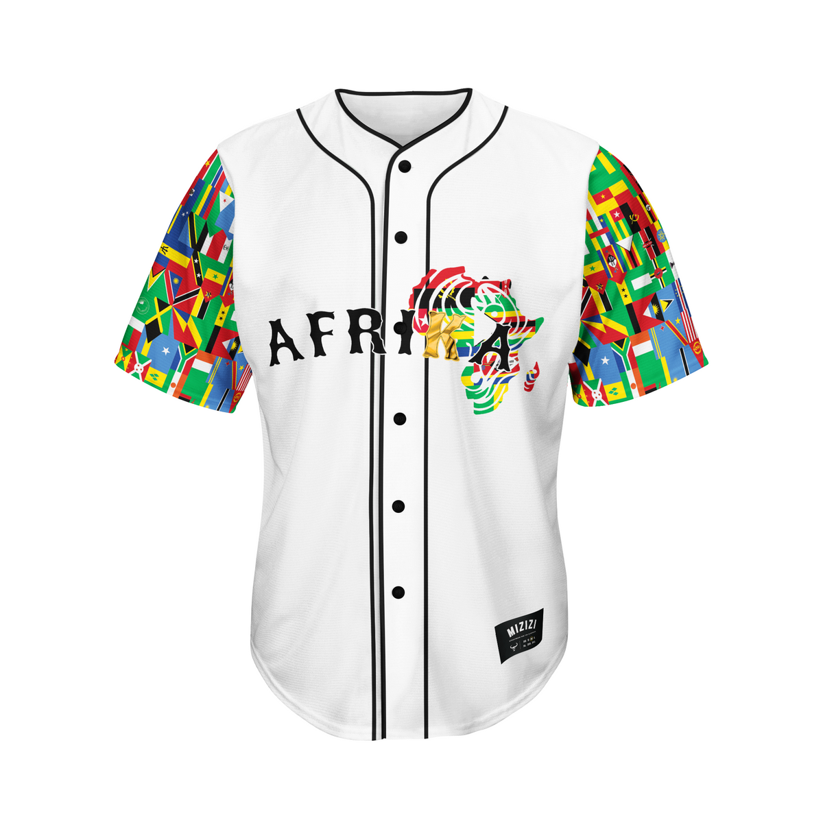 MIZIZ | Africa Baseball Jersey [Black] – MIZIZI
